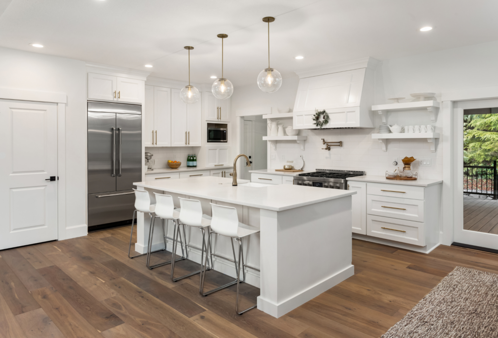 hardwood kitchen floor